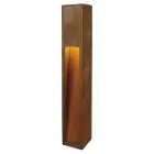 SLV Slot 80 Vloerlamp Staal Roestig | Buitenverlichting - IP44 - Geschikt voor 1x E27 